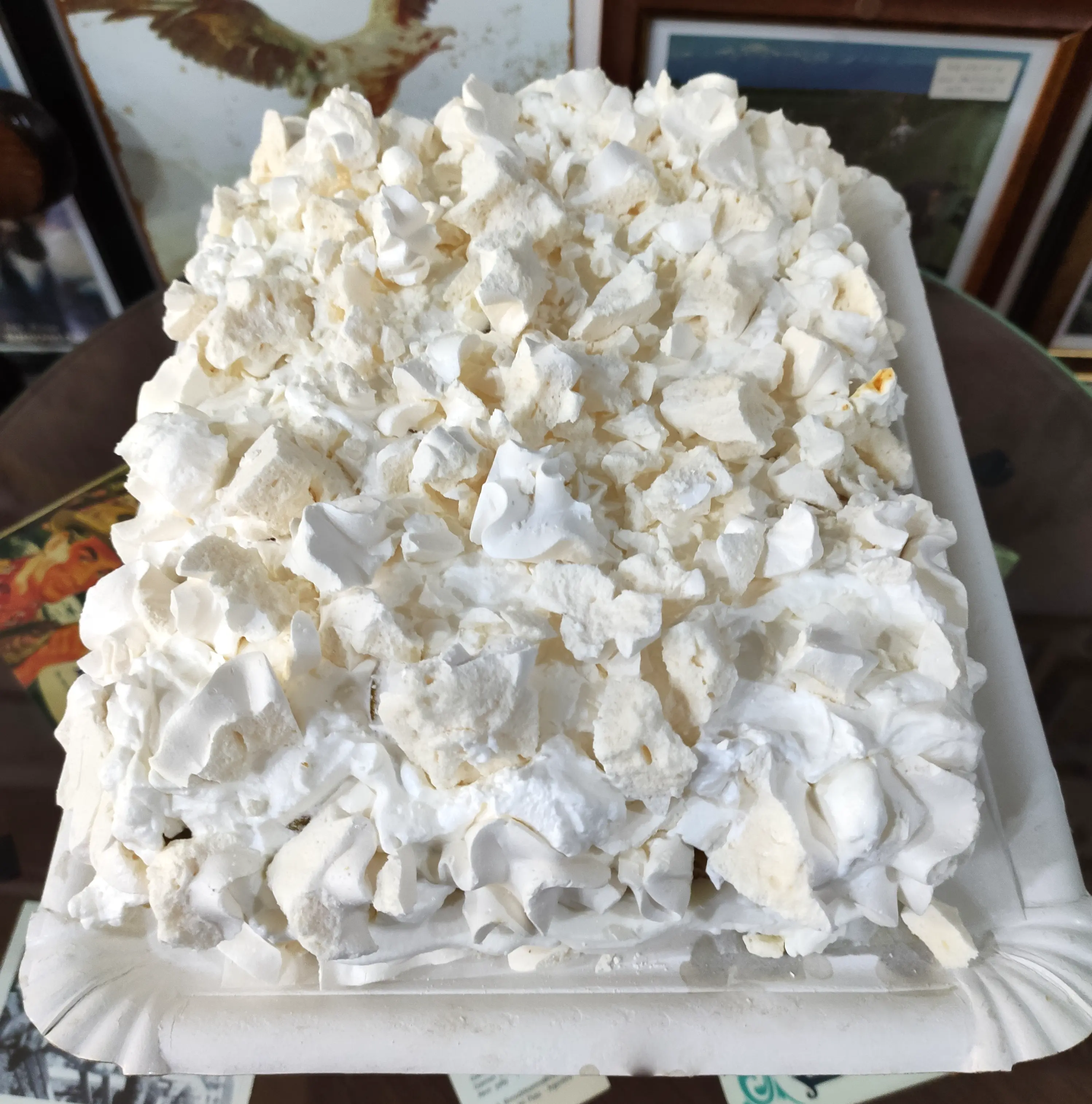 Postre Chajá uruguayo - dulce de leche y merengue